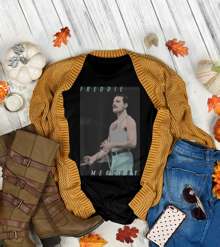 Freddie Mercury Live Blue Jeans T-Shirt