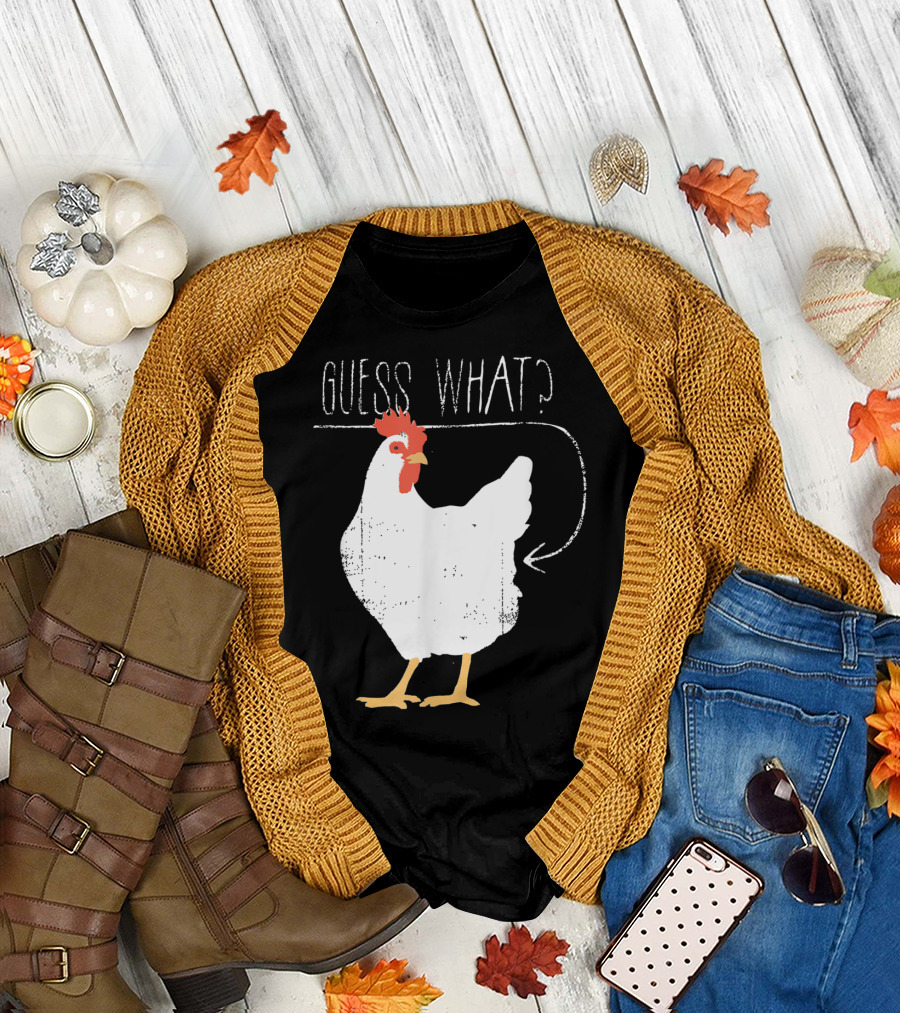 Guess What Chicken Butt Vintage Humor T-Shirt