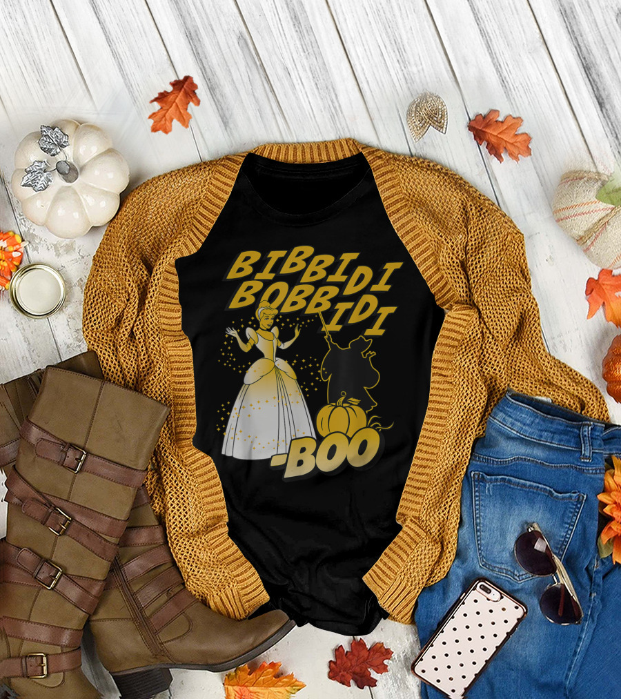Bibbidi Bobbidi Boo Disney Cinderella with Pumpkin and Fairy T-Shirt