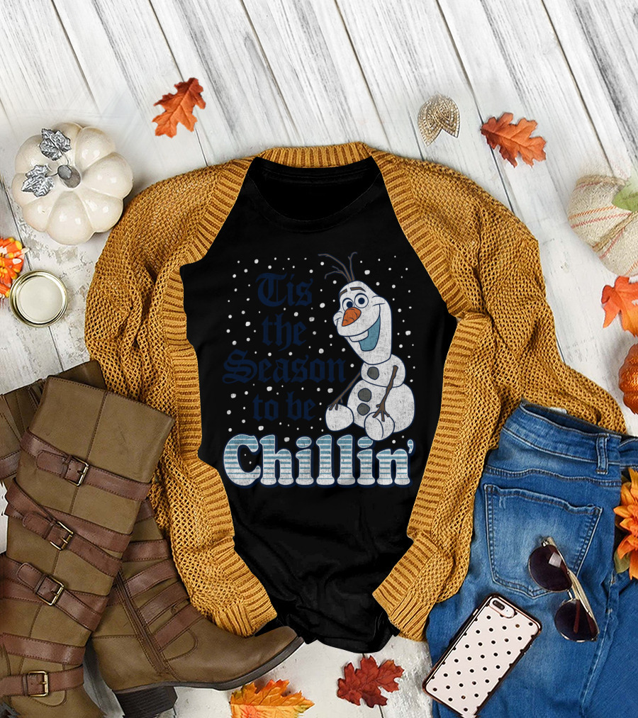 Tis The Season To Be Chillin' Disney Frozen Olaf T-Shirt