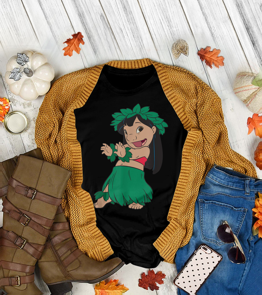 Lilo and Stitch Disney Hawaiian Hula Dance T-Shirt