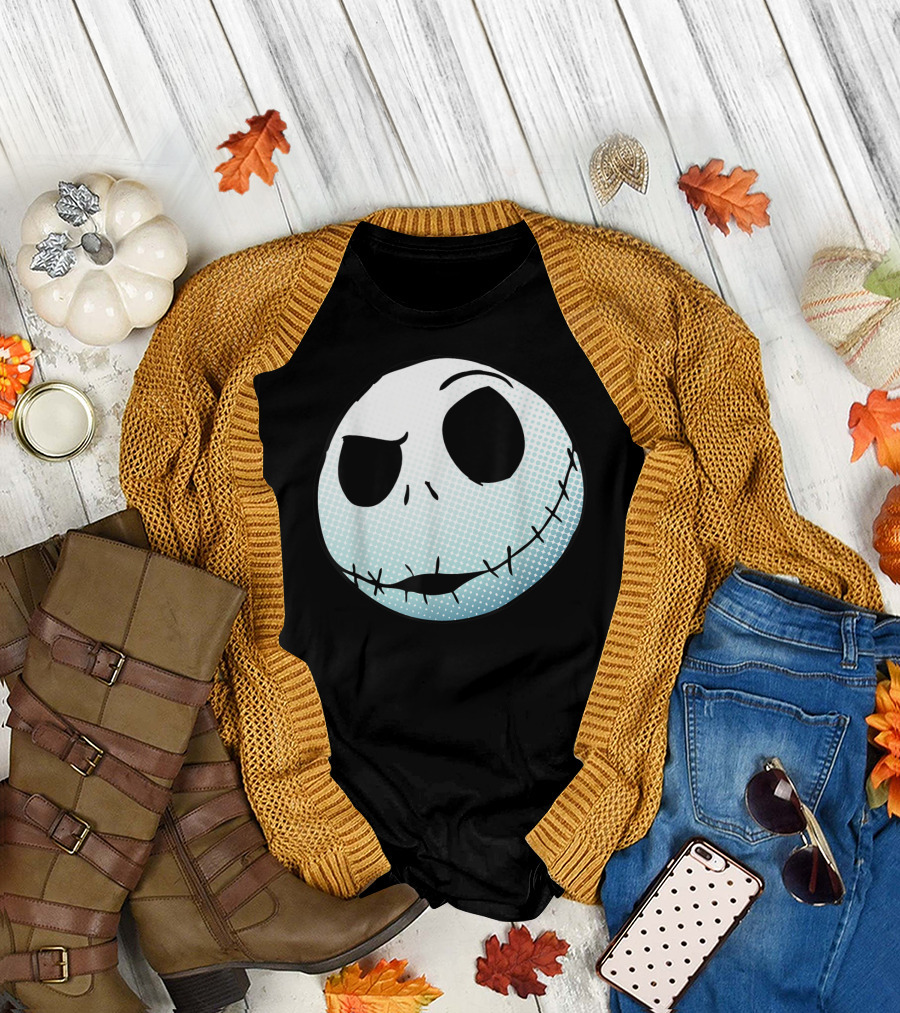 Disney Nightmare Before Christmas Jack Skellington Face T-Shirt