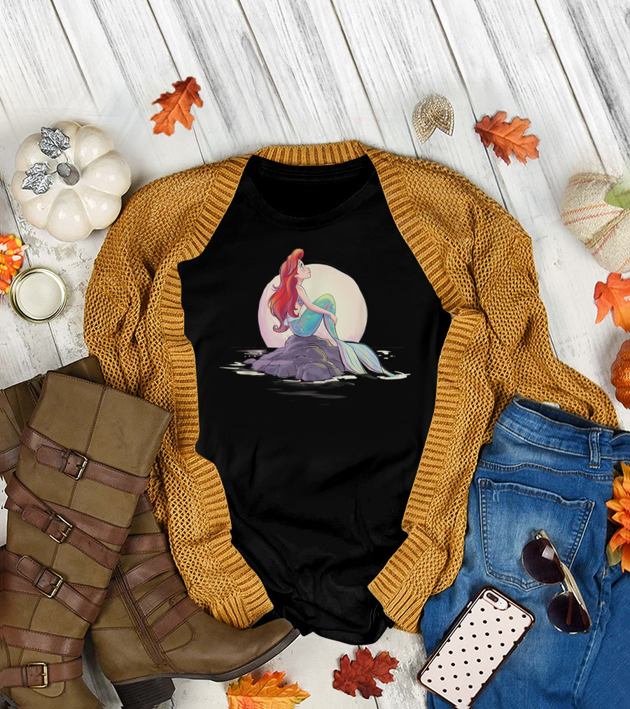 Disney The Little Mermaid Ariel Moonlit Shore Dream T-Shirt
