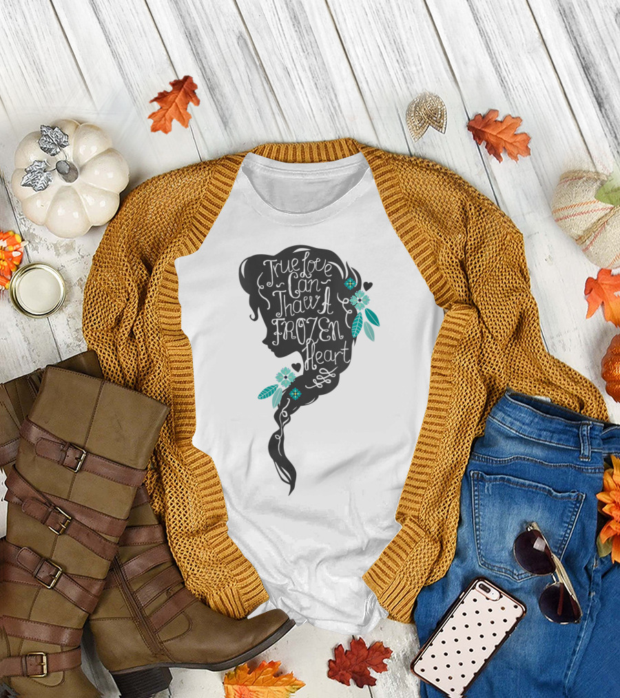 Disney Frozen True Love Can Thaw a Frozen Heart Elsa T-Shirt