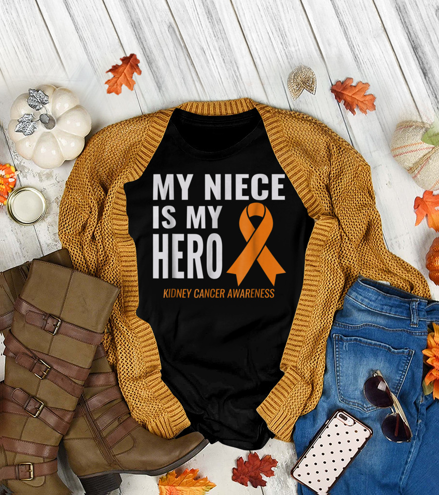 My Niece Is My Hero Kidney Cancer Awareness T-Shirt