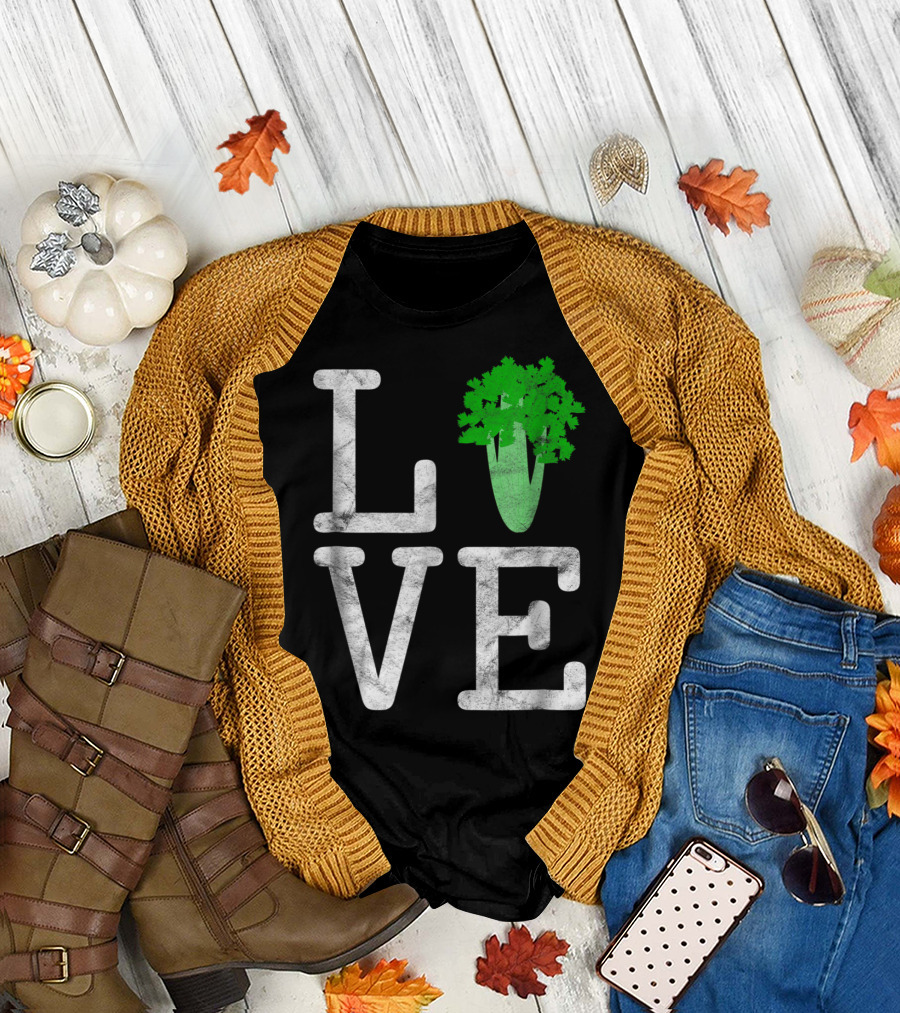 Love Perennial Celery Funny Vegetables Food T-Shirt