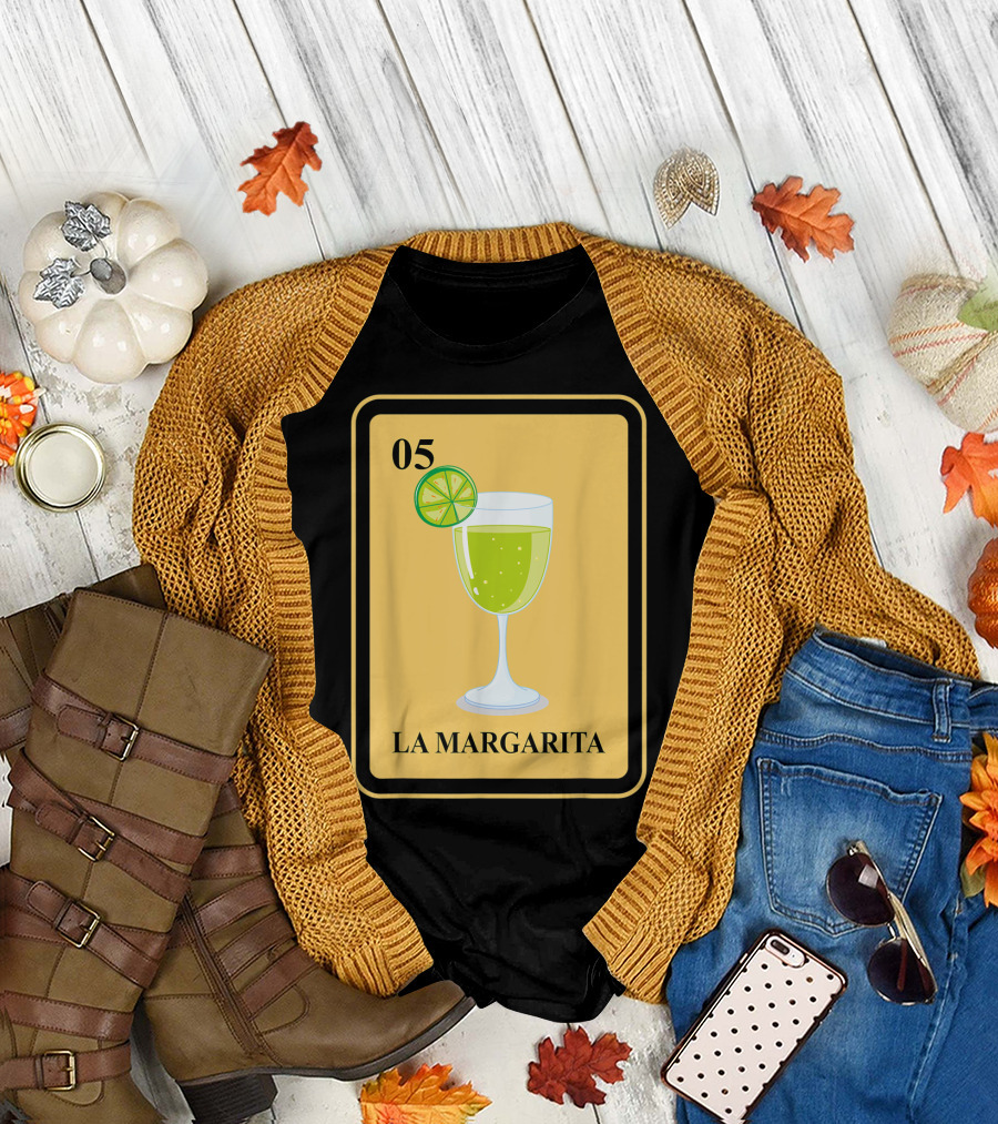 Loteria Card 05 La Margarita Traditional Mexican Game T-Shirt