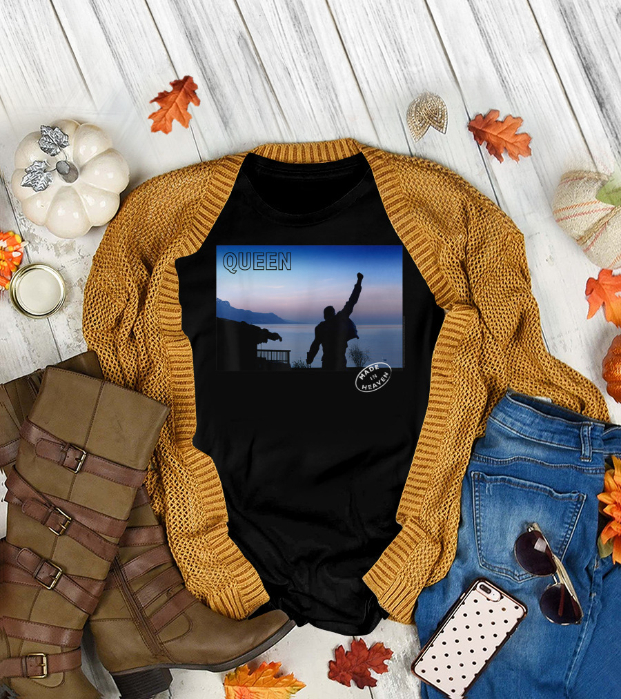 QUEEN Made In Heaven Silhouette Lake Sunset T-Shirt