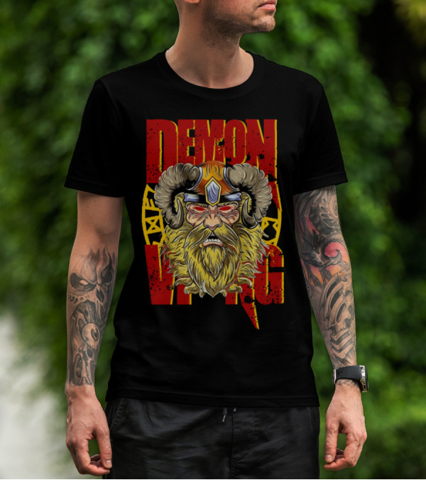 Demon Viking Halloween Valhalla Norse Warrior Nordic Mythology T-Shirt