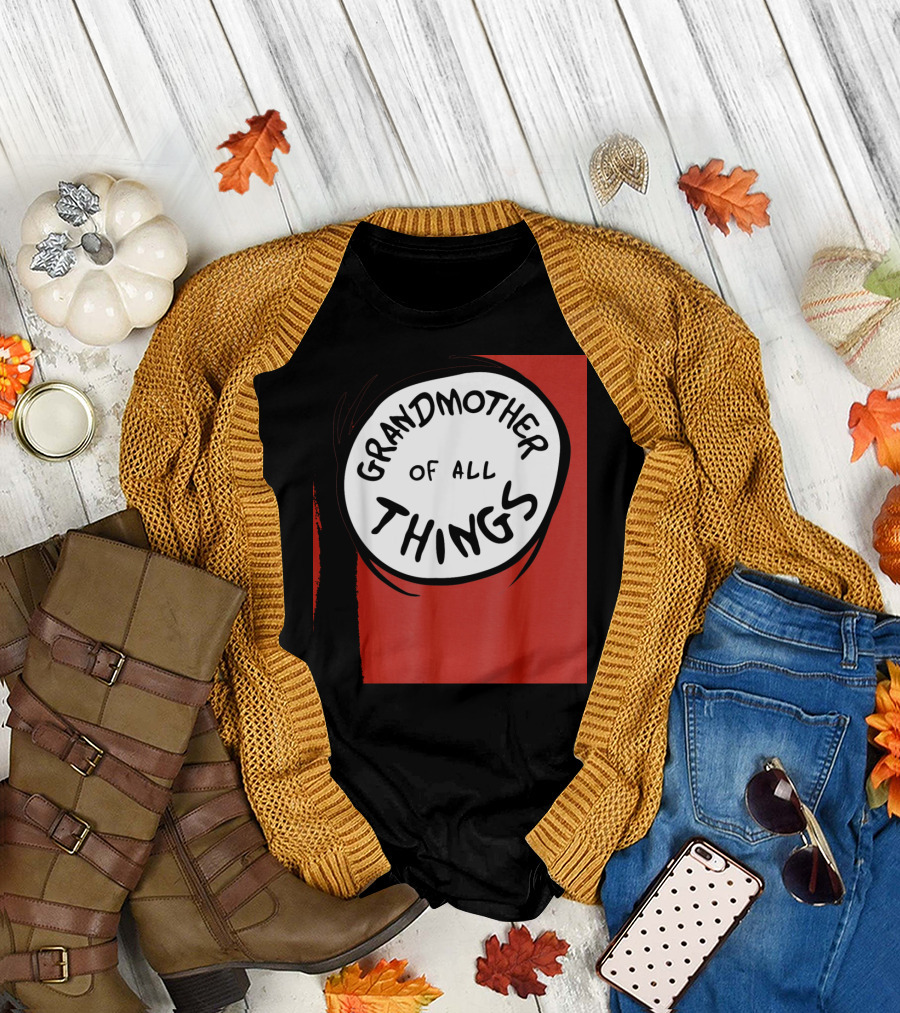 Grandmother Of All Things Emblem Red Dr. Seuss T-Shirt