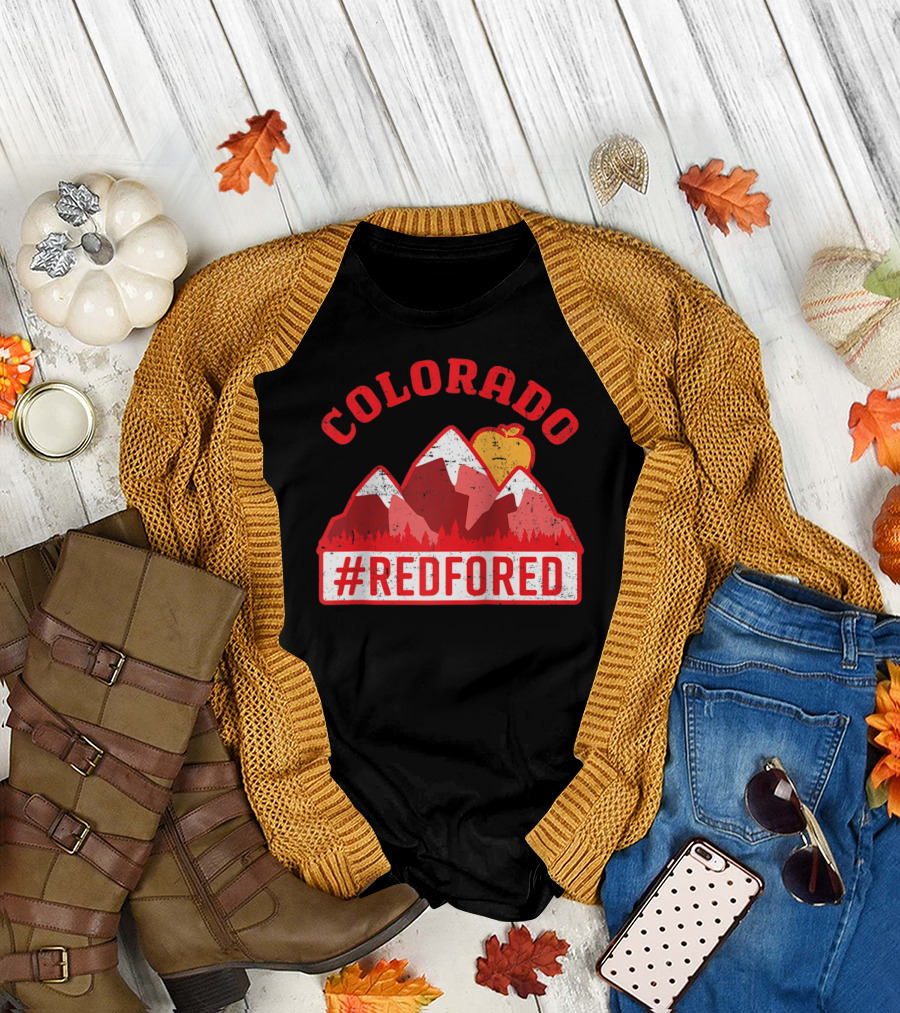 Colorado #RedForEd Teacher Protest March T-Shirt