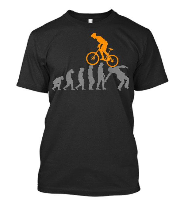 Evolution Of Mtb Mountain Bike Riding T-Shirt
