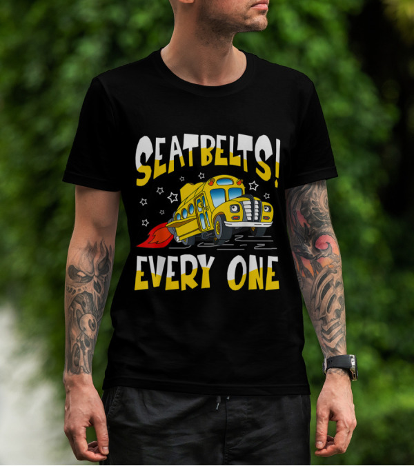 Seatbelts Everyone Magic School Bus Flying Adventure T-Shirt