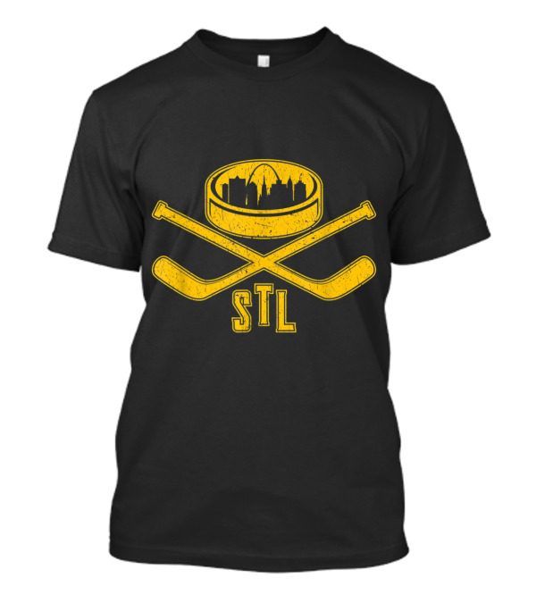 STL Vintage St. Louis Hockey Skyline T-Shirt