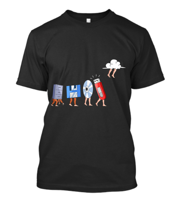 Evolution Of Computer Storage Funny Geek Engineer T-Shirt