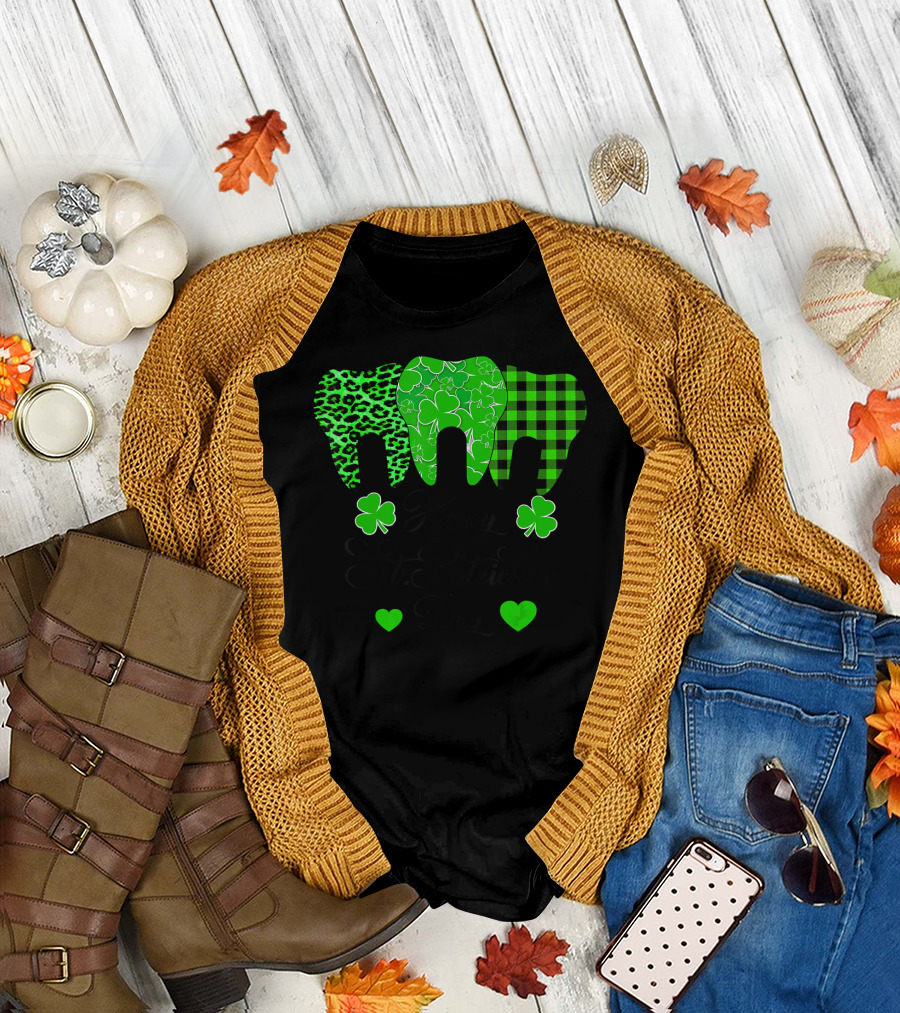 Happy St. Patrick's Day Dental Assistant Tooth Irish T-Shirt