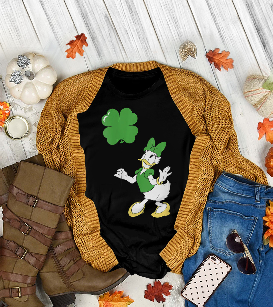 Disney Daisy Duck Green Shamrock Balloon T-Shirt