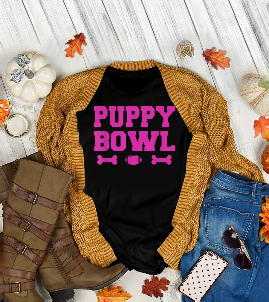 Puppy Bowl Football Bones T-Shirt