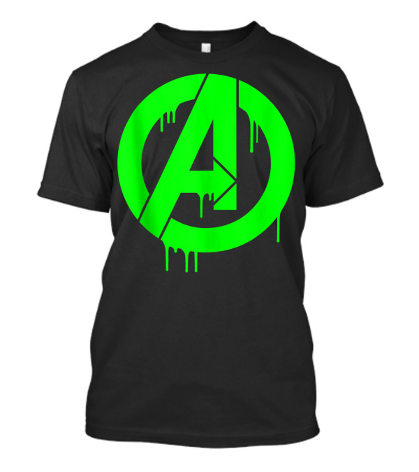 Marvel Avengers Dripping Neon Green T-Shirt