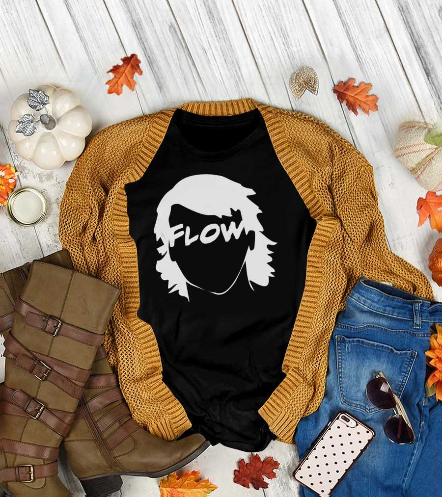 Flow Hockey Hair Funny Hockey Iconic T-Shirt