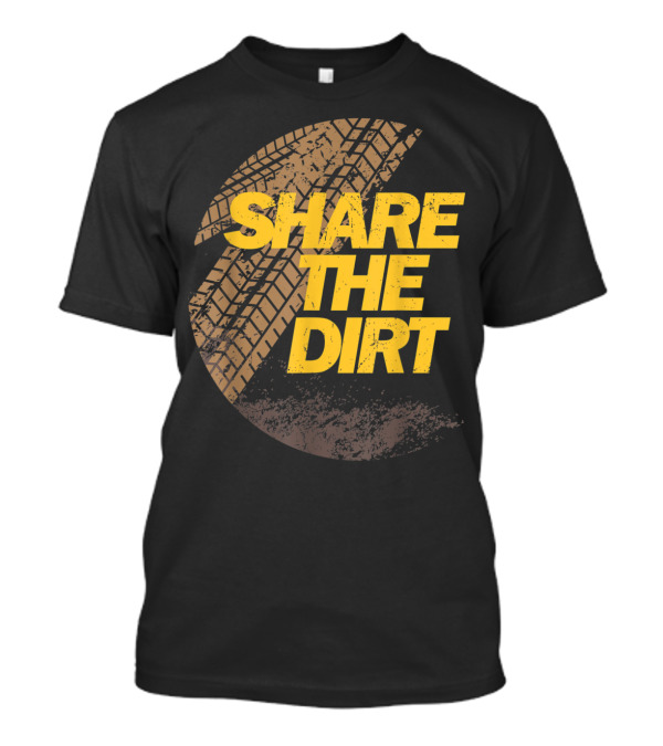 Share The Dirt Cycling Kids Biker Tire Track Moto T-Shirt