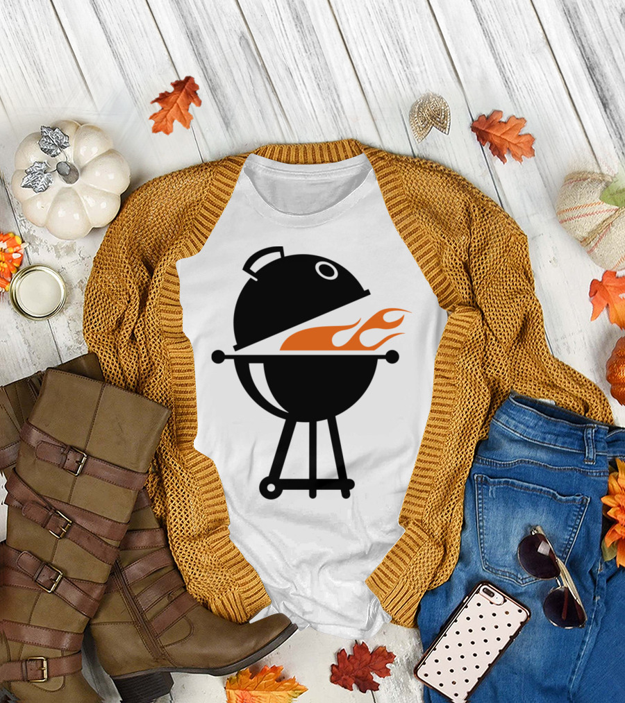 Barbecue Grill with Flame T-Shirt