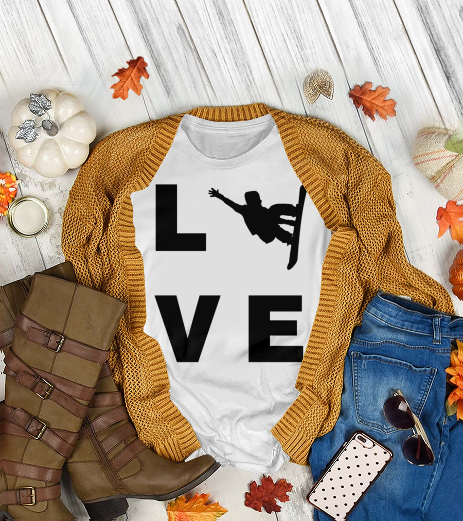 Love Snowboard Snowboarder Winter T-Shirt