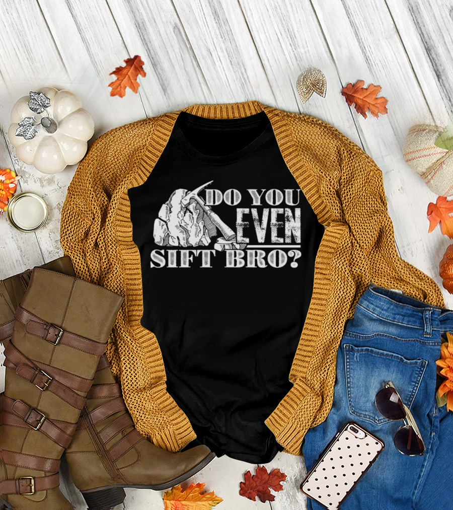 Do You Even Sift Bro Archaeology Pickaxe and Rocks T-Shirt