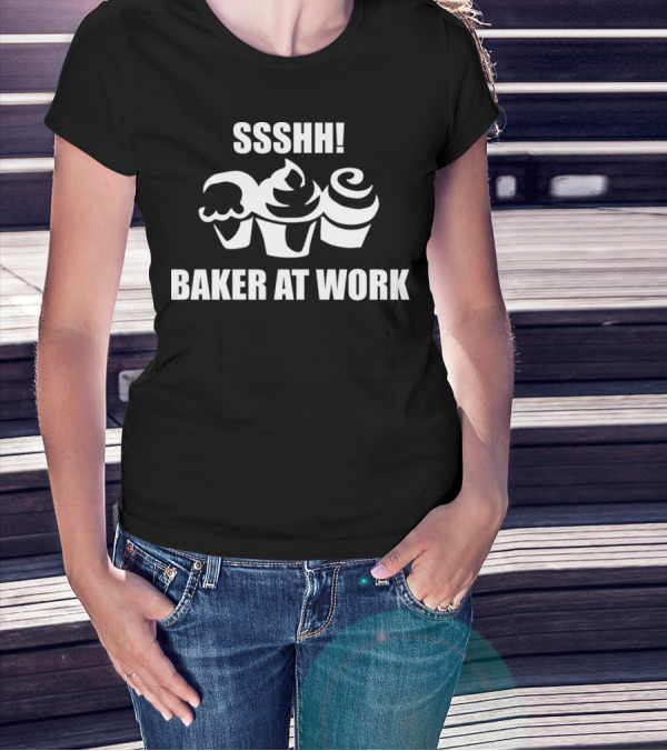 SSSHH Baker At Work Cupcakes T-Shirt