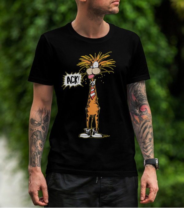 Bill The Cat ACK Bloom County Comic Character T-Shirt