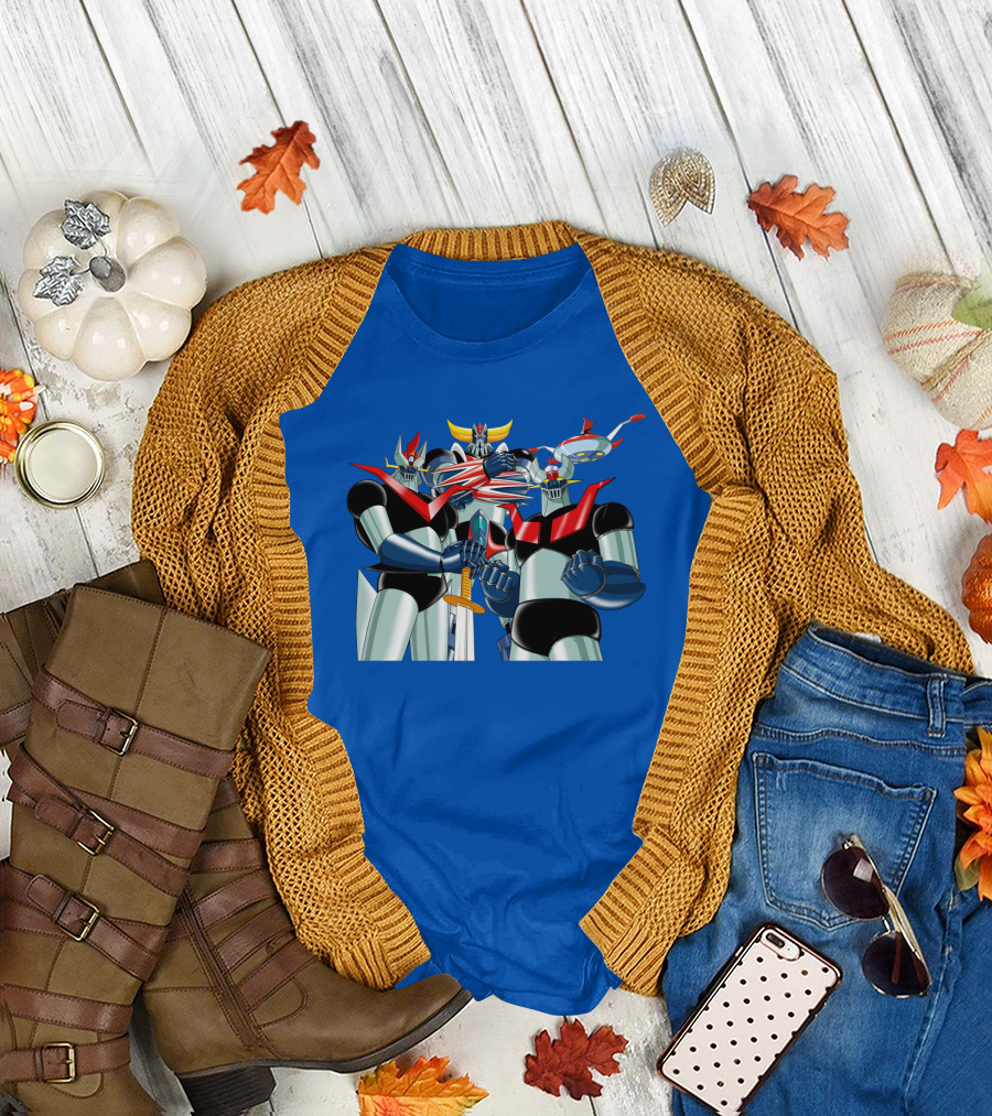 Mazinger Grendizer Robot Trio Battle Stance T-Shirt