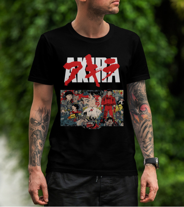 AKIRA Classic Manga Anime Art Kaneda Capsule Cyberpunk Dystopia Icons T-Shirt