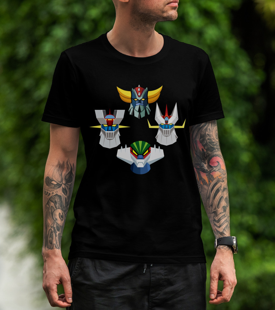 Mazinger Goldorak Robot Heads GN T-Shirt
