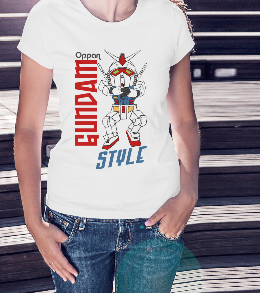 Oppan Gundam Style Vintage Mecha Dance T-Shirt