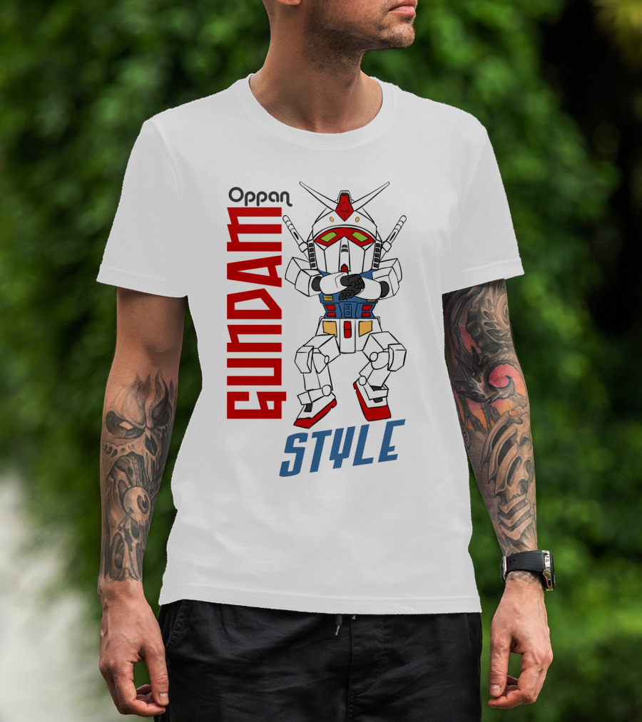 Oppan Gundam Style Vintage Mecha Dance T-Shirt