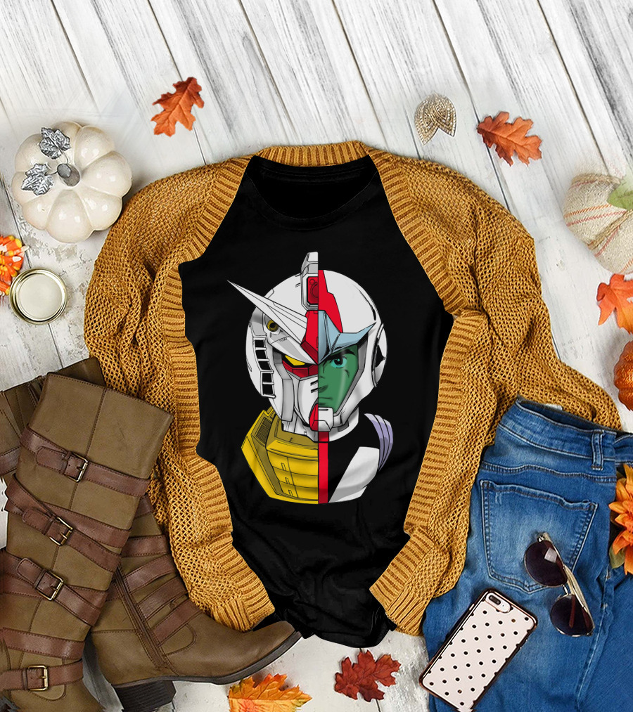 GUNDAM RX-78-2 and RX-79 Dual Face T-Shirt