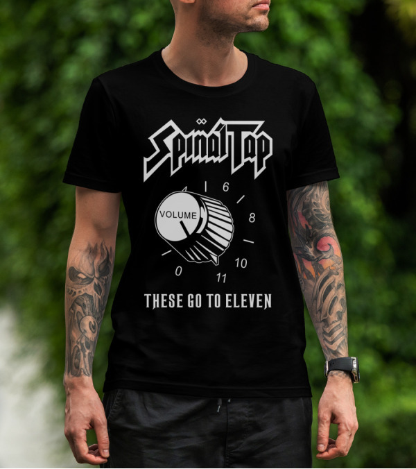 Spinal Tap These Go To Eleven Volume Knob T-Shirt