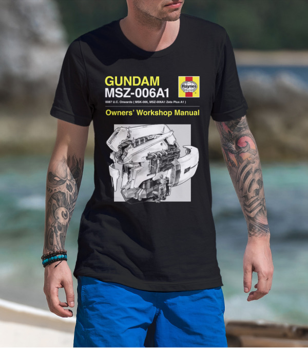 Gundam MSZ-006A1 Zeta Plus Owners' Workshop Manual Haynes 0087 U.C. Onwards T-Shirt
