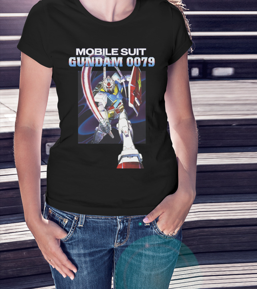 Mobile Suit Gundam 0079 Mecha Warrior Action Pose T-Shirt