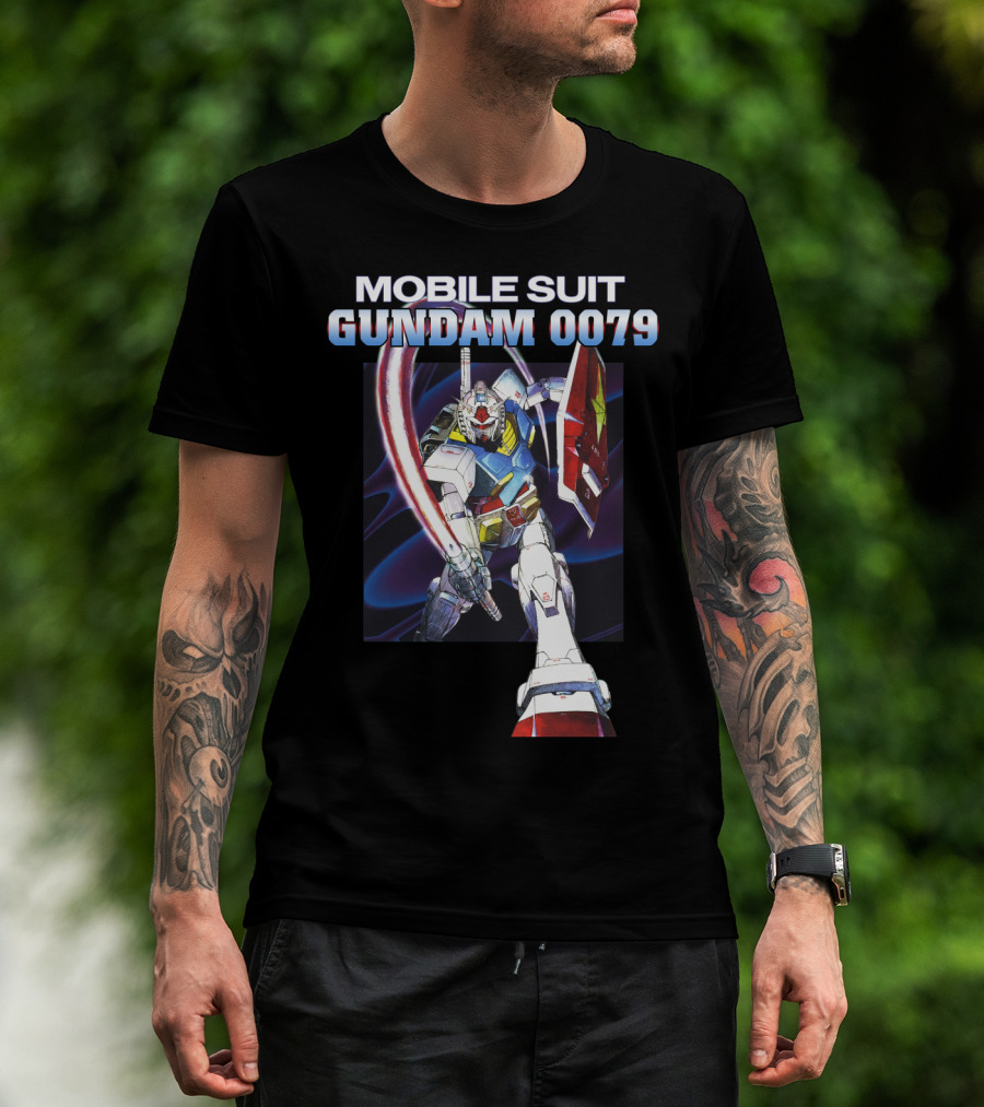 Mobile Suit Gundam 0079 Mecha Warrior Action Pose T-Shirt