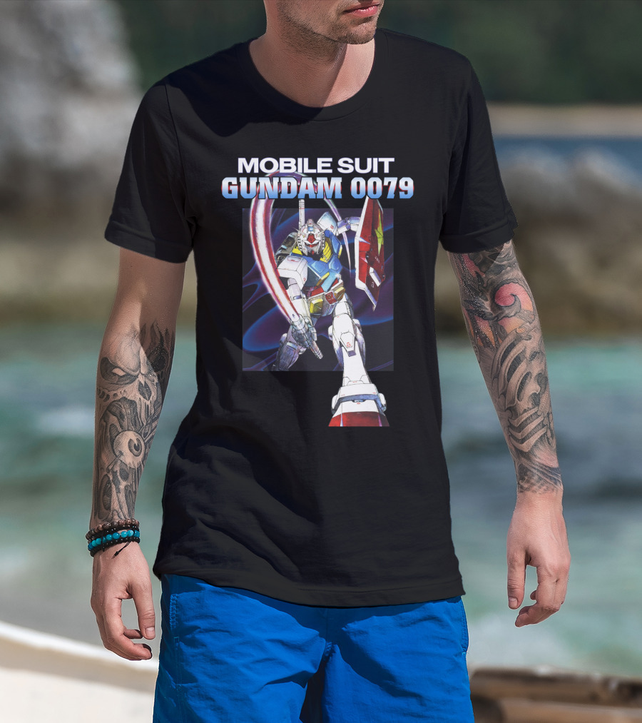 Mobile Suit Gundam 0079 Mecha Warrior Action Pose T-Shirt