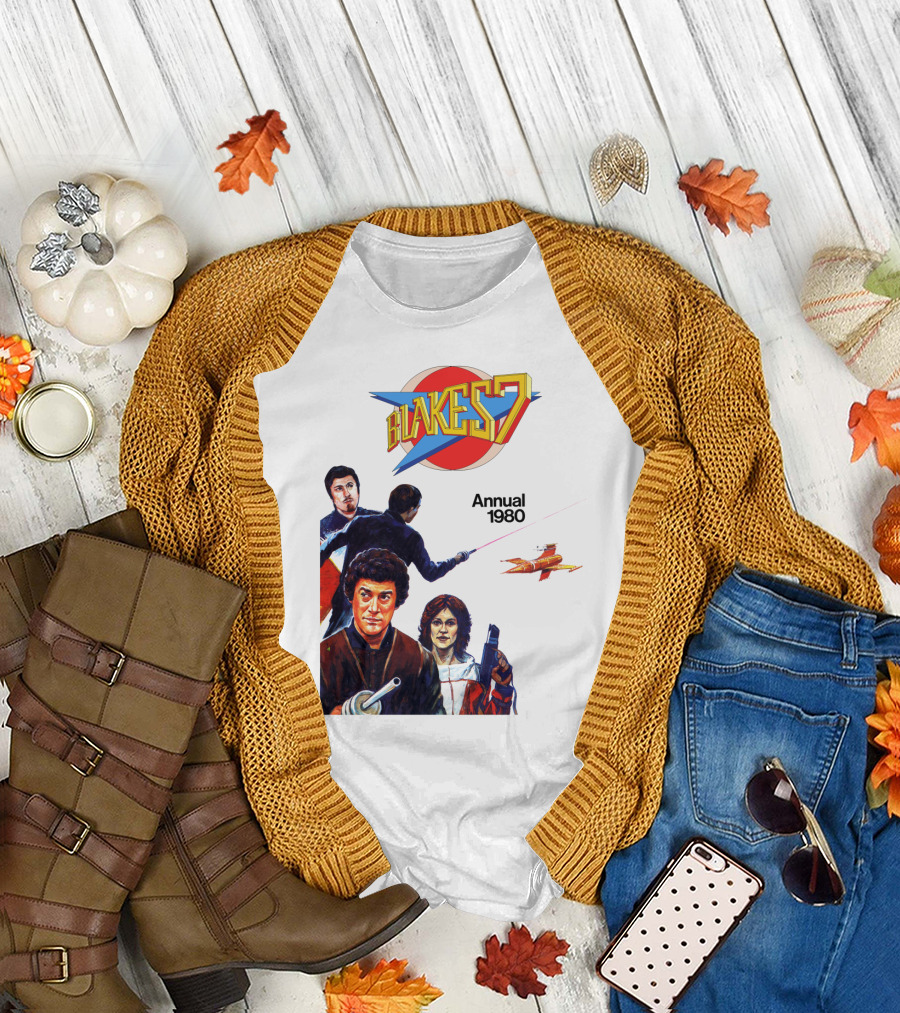 Blake's 7 Annual 1980 Classic Sci-Fi Series Cover T-Shirt