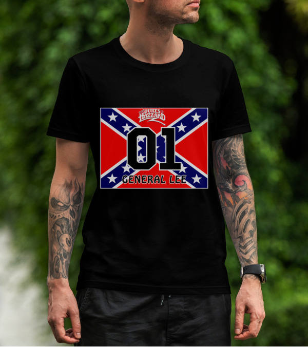 The Dukes Of Hazzard 01 General Lee Confederate Flag T-Shirt