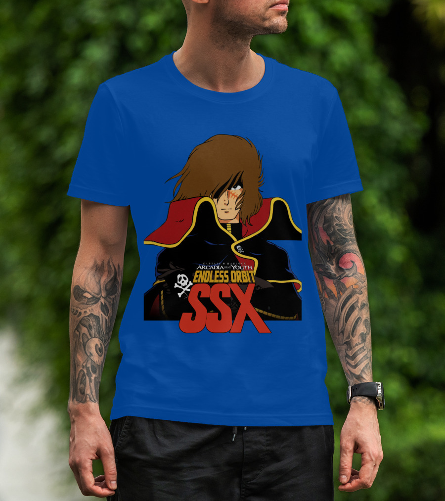 Captain Harlock Arcadia Of My Youth Endless Orbit SSX T-Shirt