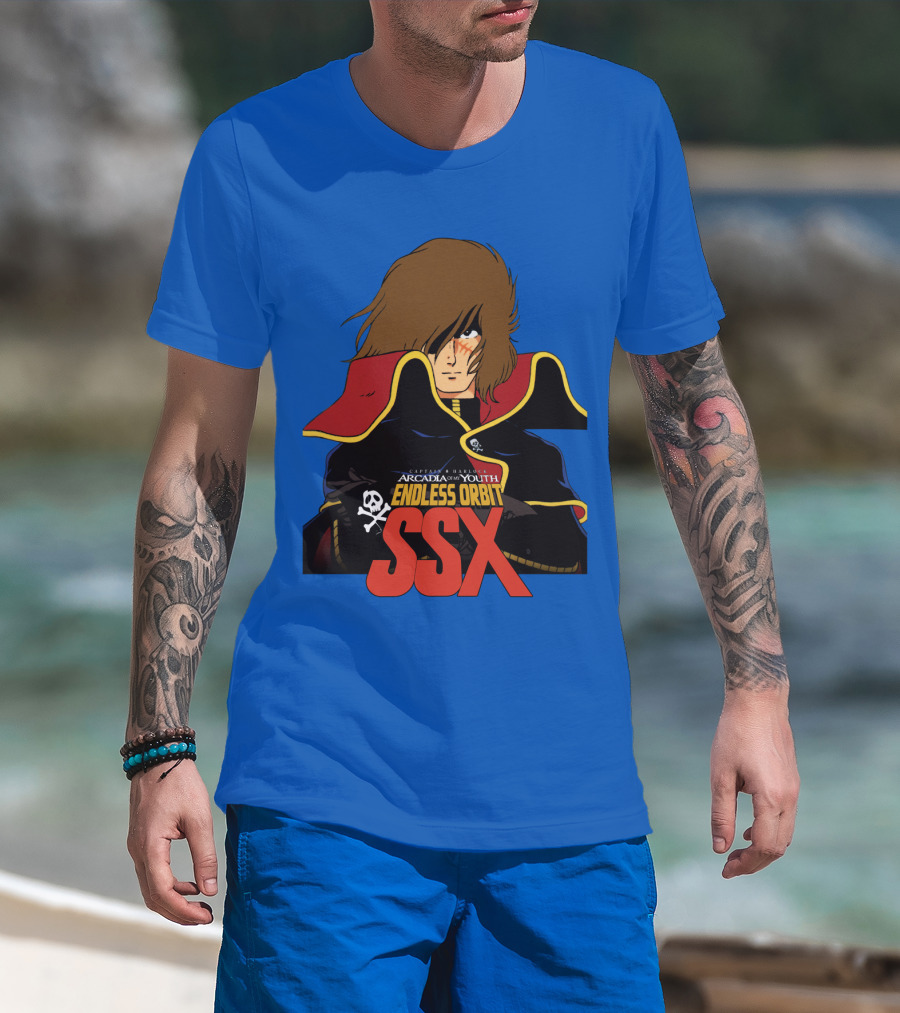Captain Harlock Arcadia Of My Youth Endless Orbit SSX T-Shirt