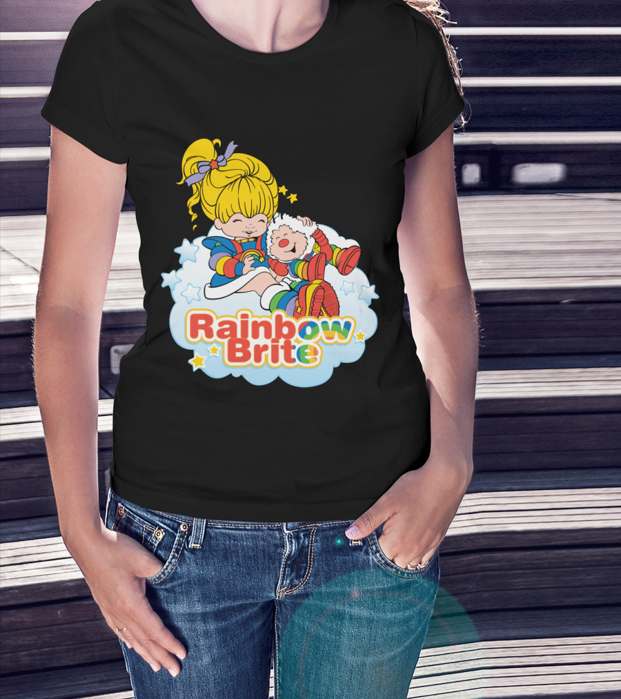 Rainbow Brite And Twink Smiling Happiness Cloud Adventure T-Shirt
