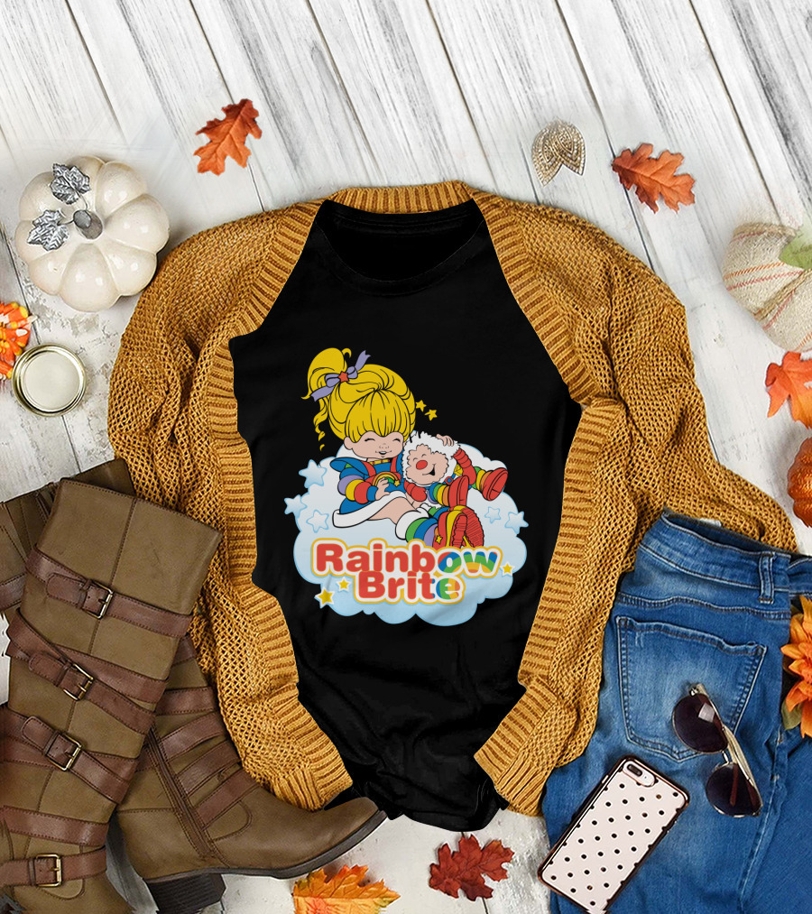 Rainbow Brite and Twink Smiling Happiness Cloud Adventure T-Shirt