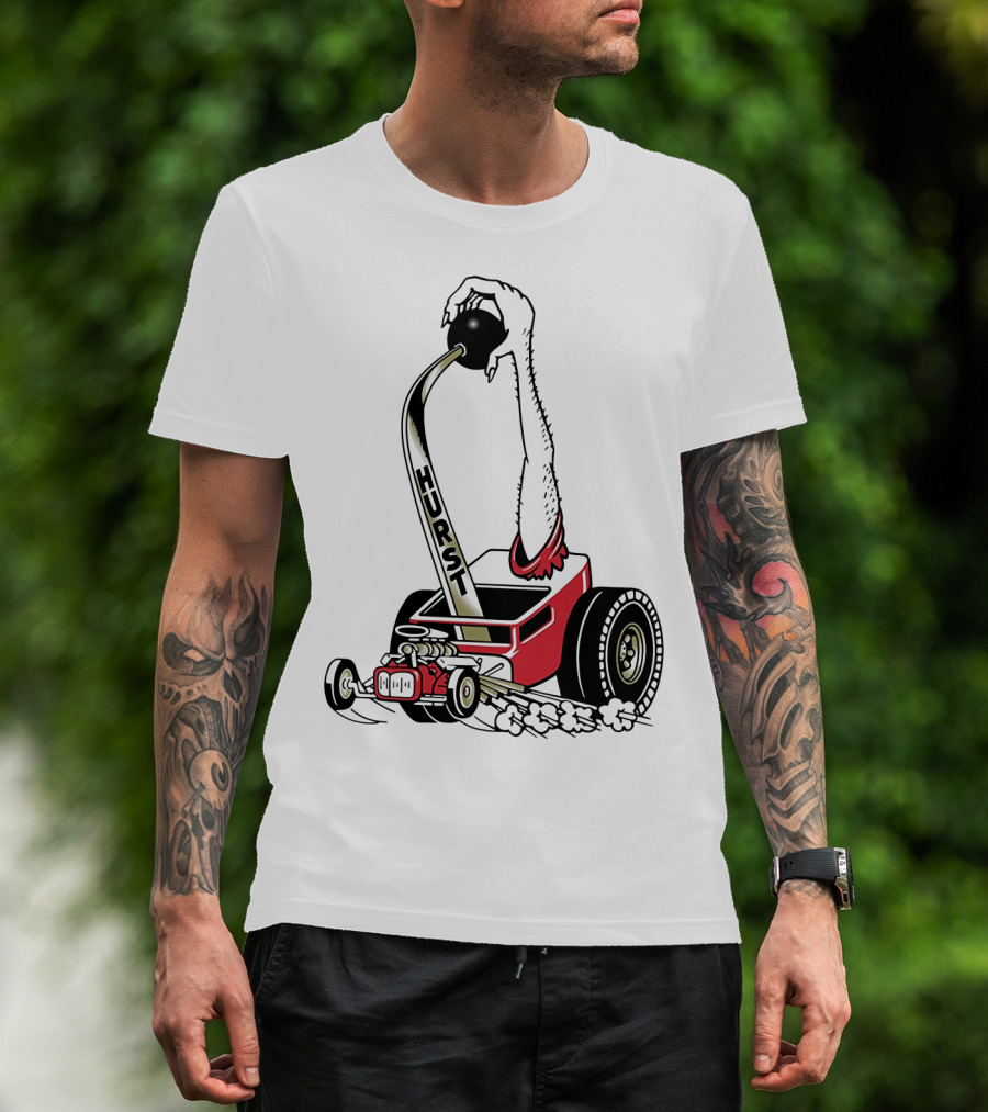 Hurst Floor Shift Monster Hot Rod Racing T-Shirt
