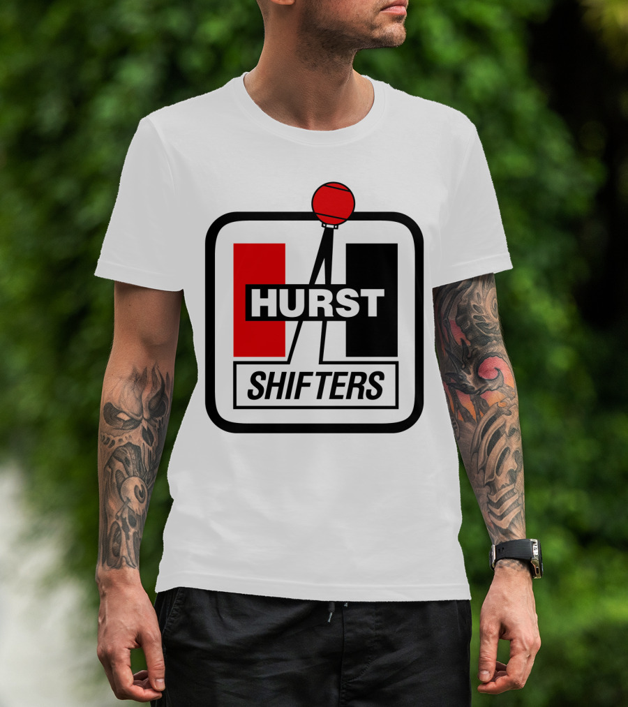 Hurst Shifters Logo Red And Black Gear Stick T-Shirt