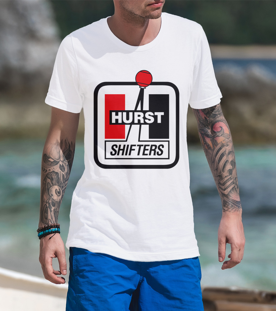 Hurst Shifters Logo Red And Black Gear Stick T-Shirt